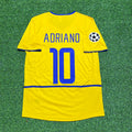 2002/03 Adriano Inter Milan Yellow Retro Football Jersey – Back View