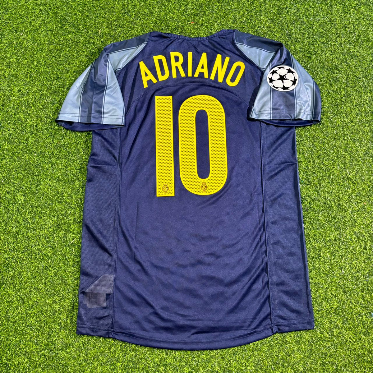 2004/05 Adriano #10 Inter Milan Retro Football Jersey – Back View