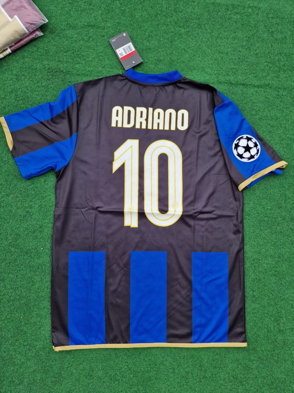 2008/09 Adriano #10 Inter Milan Retro Football Jersey – Detailed View