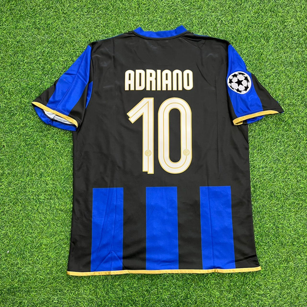 2008/09 Adriano #10 Inter Milan Retro Football Jersey – Back View