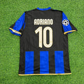 2008/09 Adriano #10 Inter Milan Retro Football Jersey – Back View