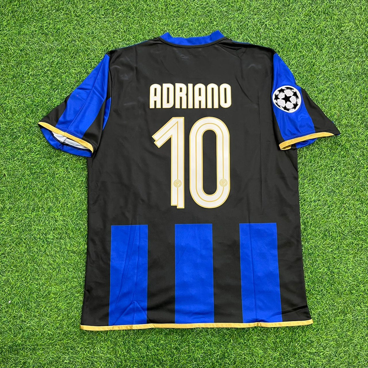 2008/09 Adriano #10 Inter Milan Retro Football Jersey – Back View