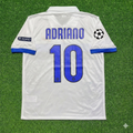 Inter 2009/2010 White Retro Football Jersey – Adriano – Back View