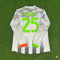 2019/20 Adrien Rabiot #25 Juventus Long Sleeve Retro Football Jersey – Back View