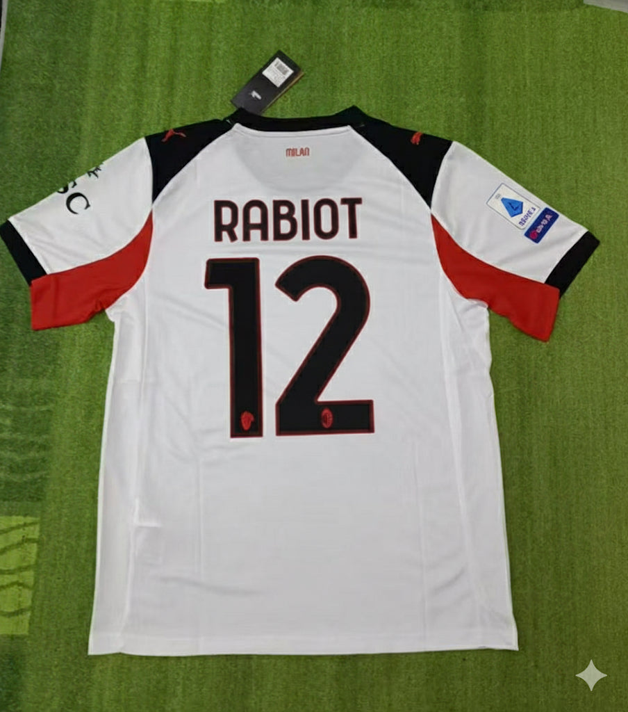 Adrien Rabiot Ac Milan Football Jersey – Back View