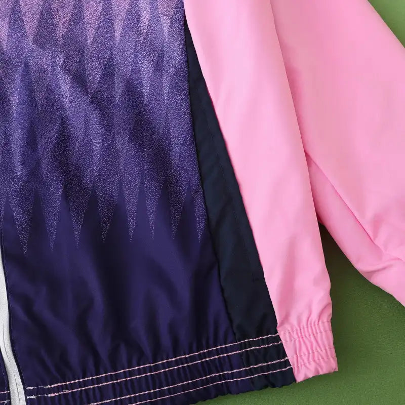 Germany Deutschland Double Sides Windbreaker - Reversible Jacket White Pink – 7