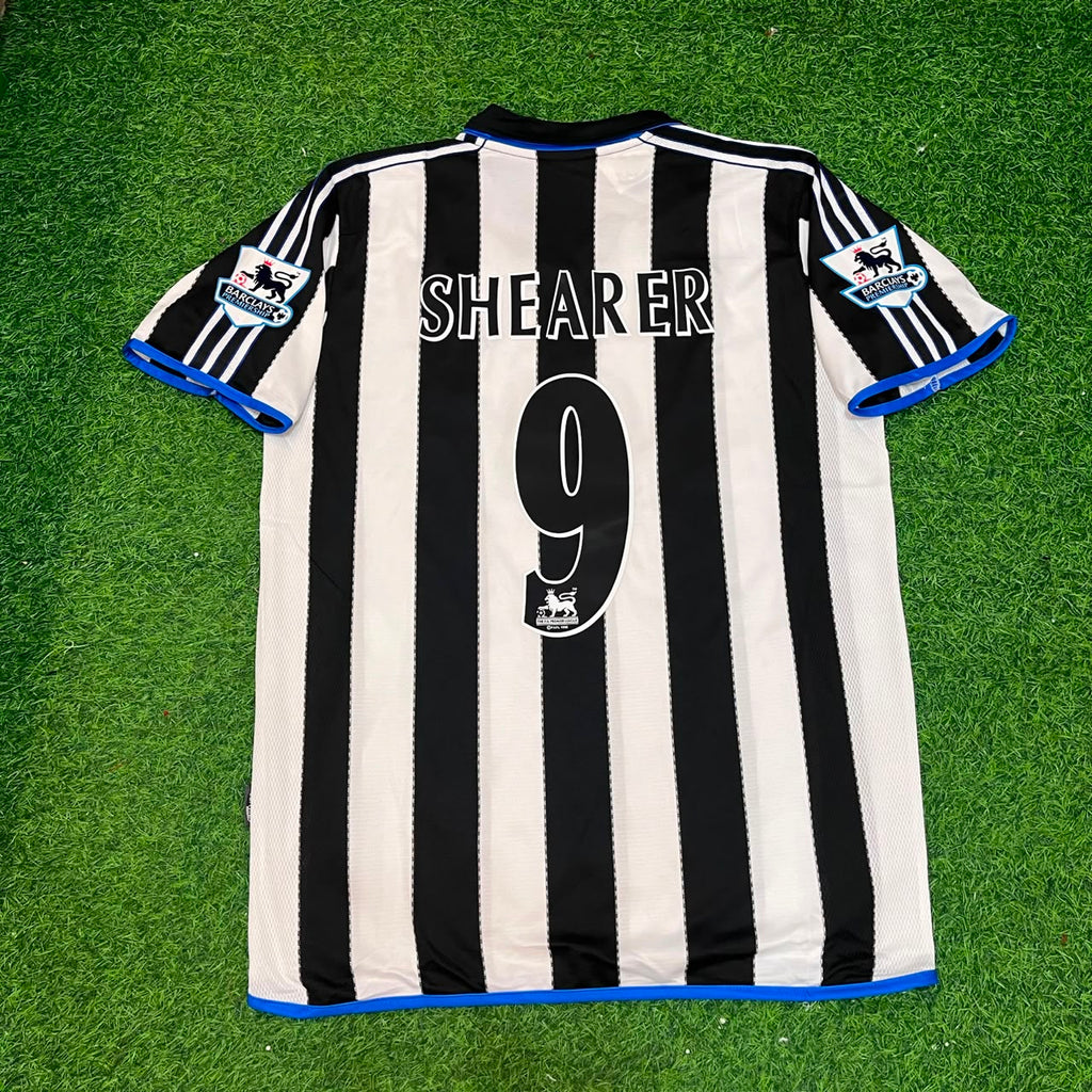 Alan Shearer #9 Newcastle United Retro Kit Jersey – Back View