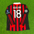 Milan 2009 2011 Retro Long Sleeve Jersey – Alberto Aquilani – Back View