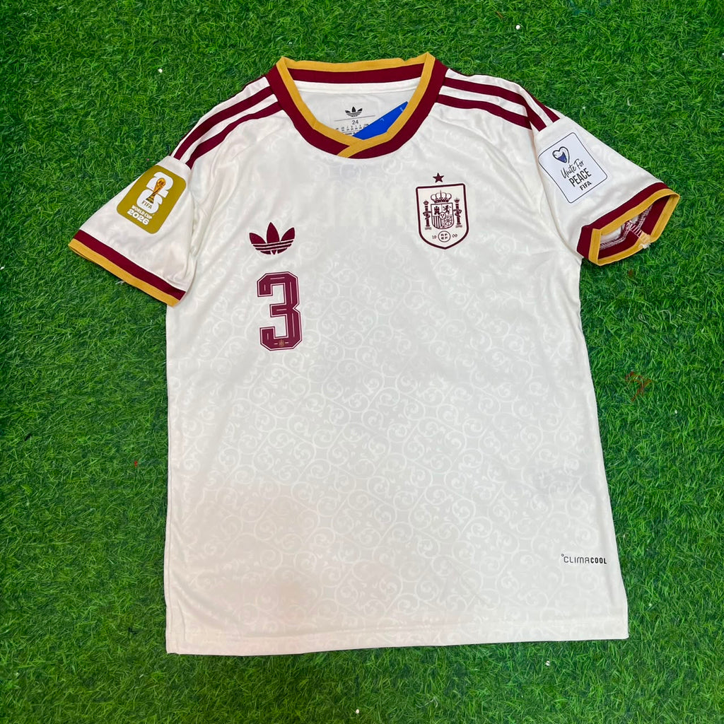 Spain 2026 World Cup Away Football Jersey – Alejandro Grimaldo 3- – Front View