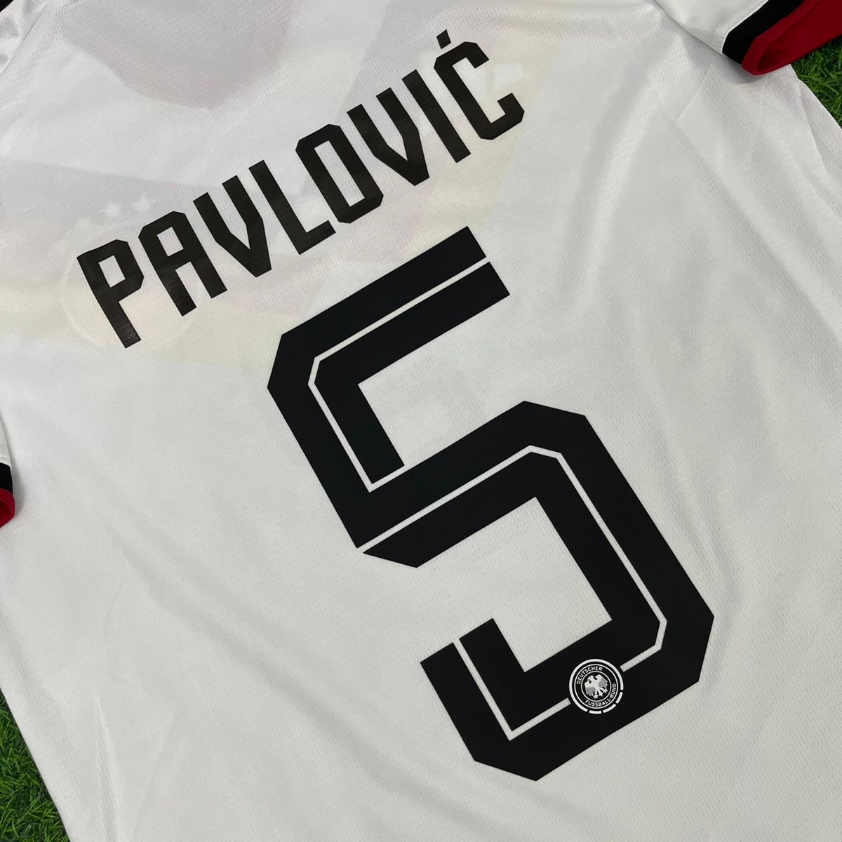 Germany 2026 World Cup Home Jersey – Aleksandar Pavlovic – Detailed View