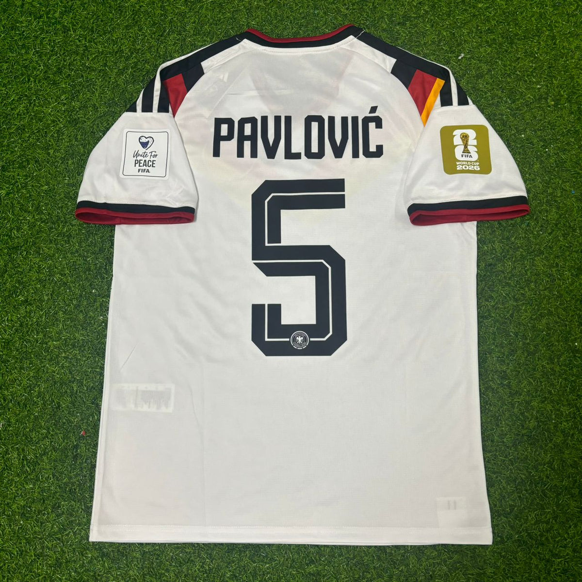 Germany 2026 World Cup Home Jersey – Aleksandar Pavlovic – Back View