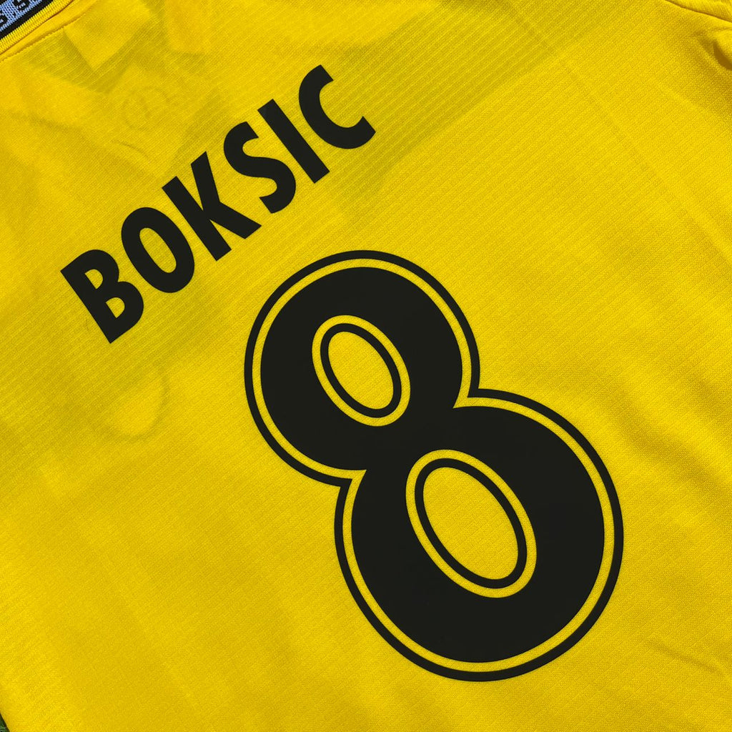 Alen Boksic Lazio 1998/00 Yellow Retro Football Jersey – Detailed View