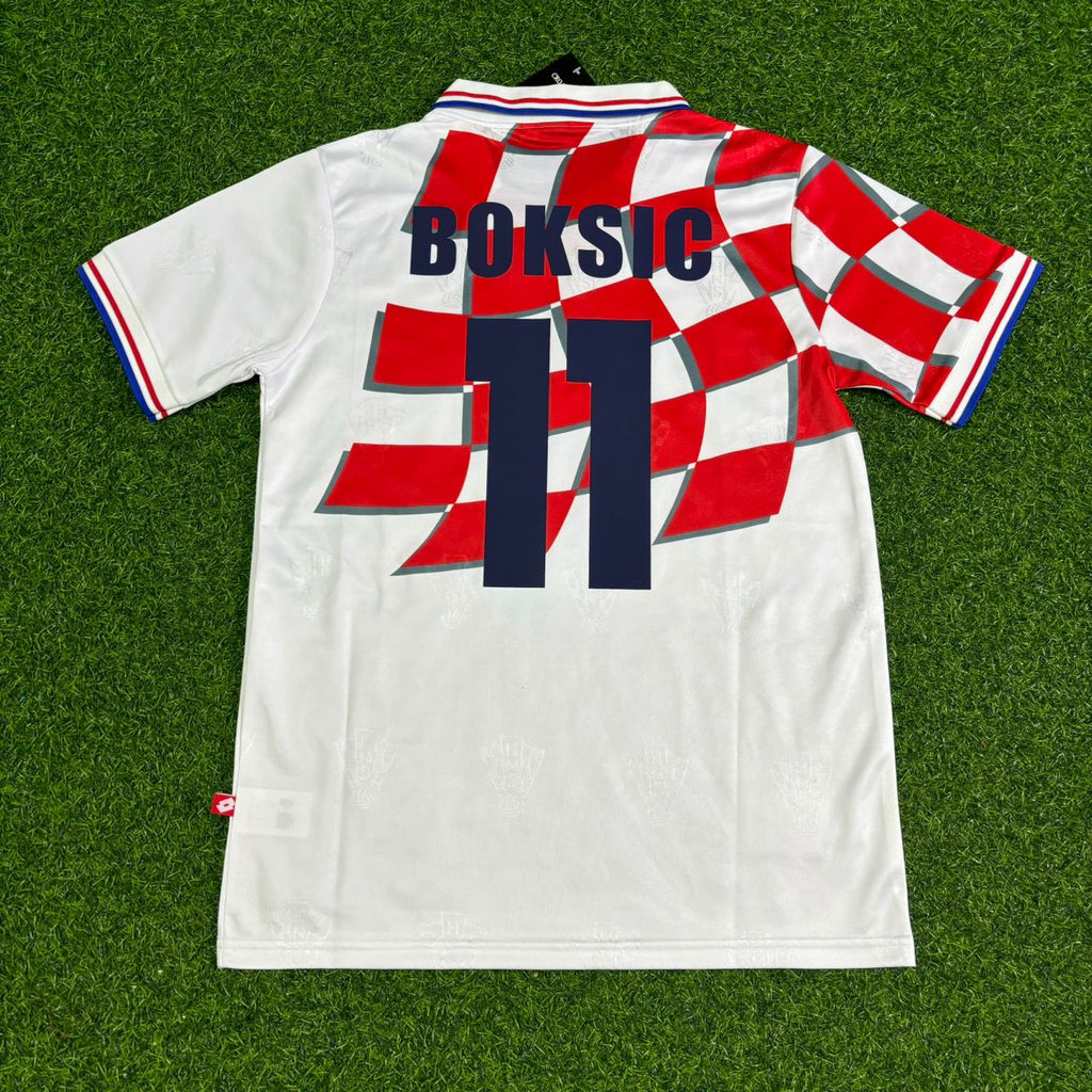 Croatia 1998 Retro Football Jersey – Alen Boksic – Back View