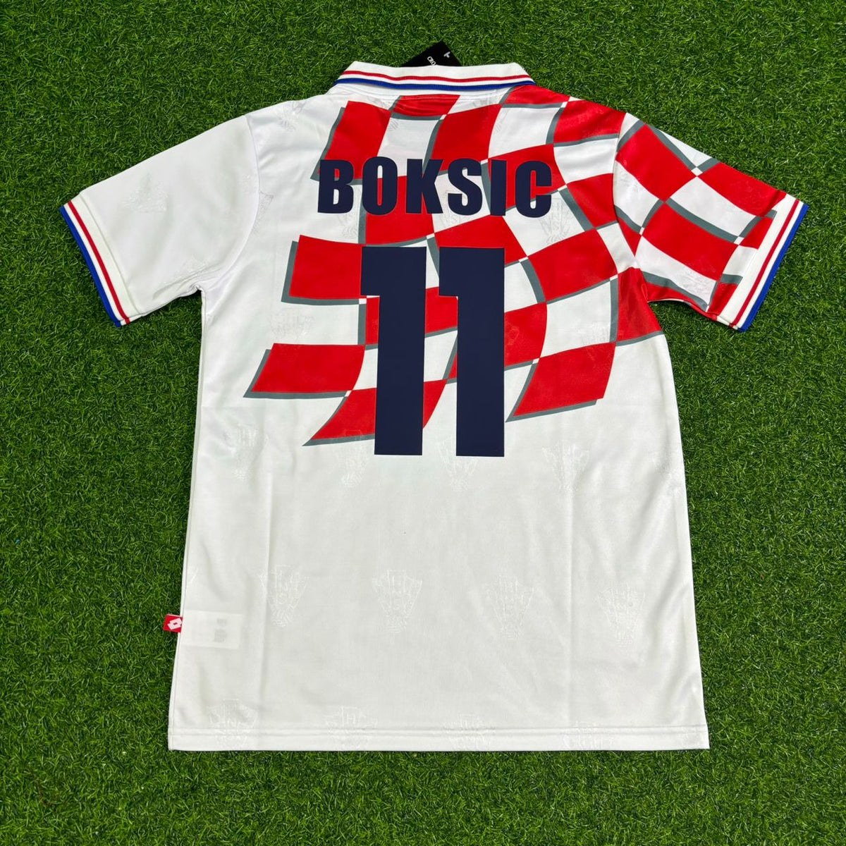Croatia 1998 Retro Football Jersey – Alen Boksic – Back View