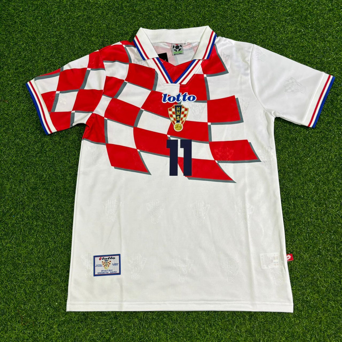 Croatia 1998 Retro Football Jersey – Alen Boksic – Front View