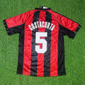 AC Milan 1999 Retro Football Jersey – Alessandro Costacurta 5- – Back View