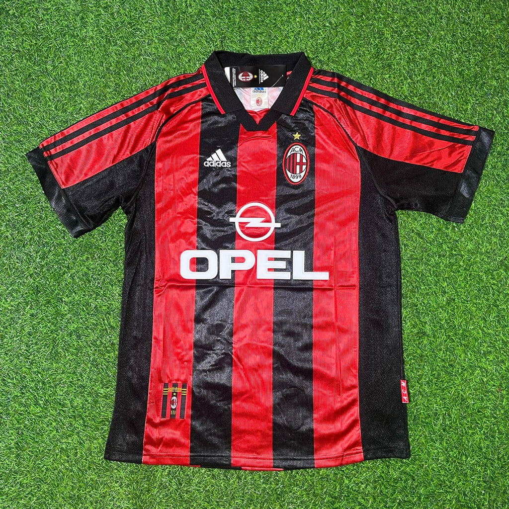 AC Milan 1999 Retro Football Jersey – Alessandro Costacurta 5- – Front View