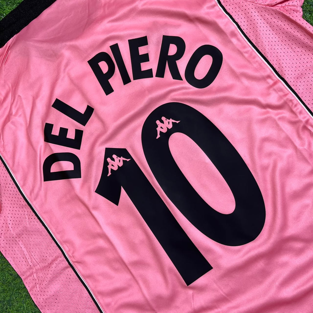 Alessandro Del Piero #10 Juventus 1995 Pink Kit Jersey – Detailed View