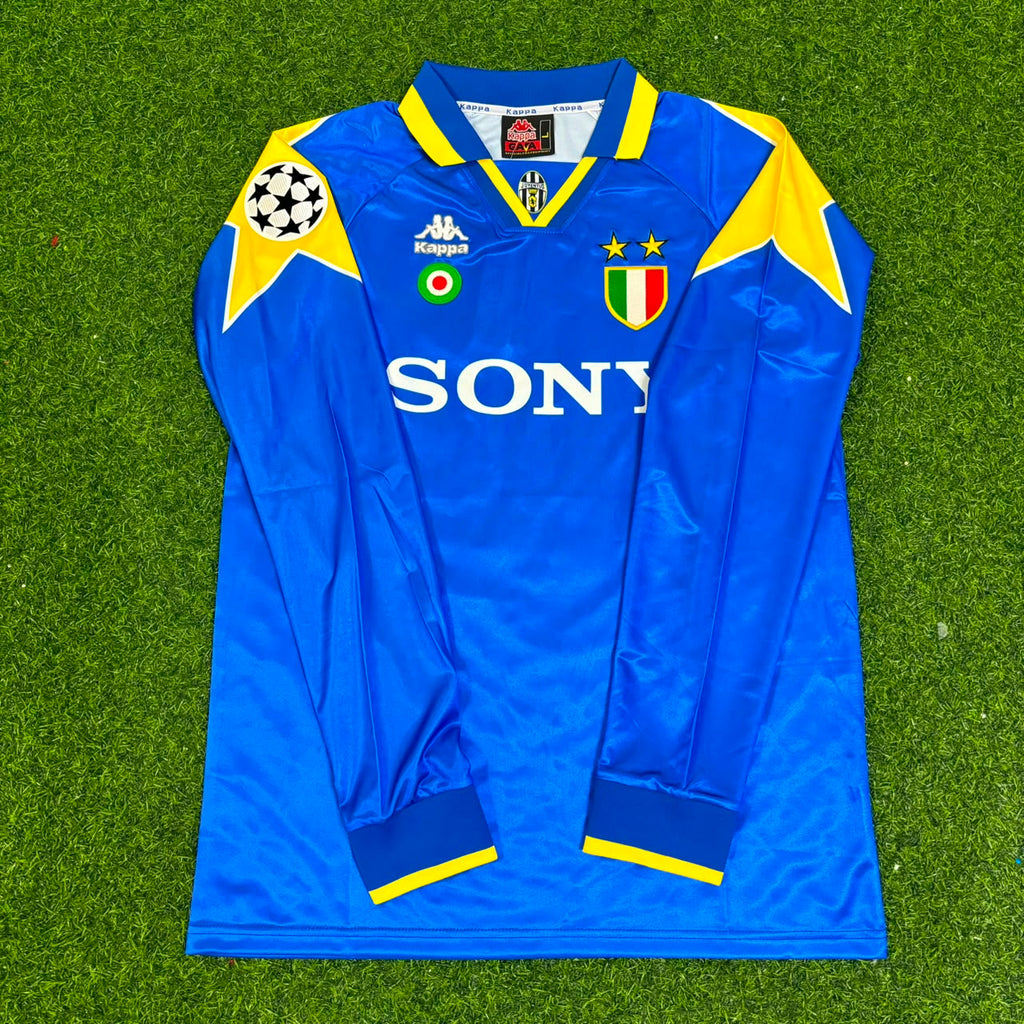 Alessandro Del Piero 10 – Juventus 1995–1997 Blue Long Sleeve Retro Kit Jersey – | | – Front View