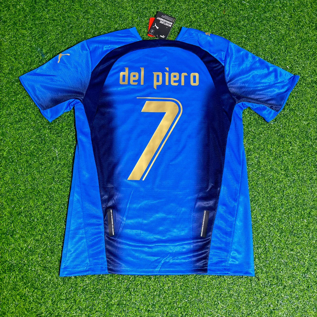 Alessandro Del Piero Italy 2006 World Cup Final Retro Football Jersey – Detailed View