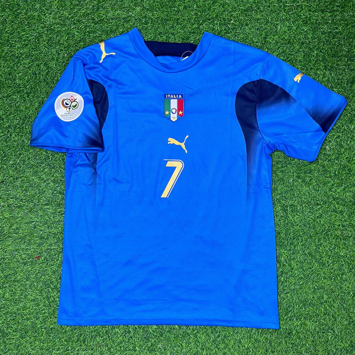 Alessandro Del Piero Italy 2006 World Cup Final Retro Football Jersey – Front View