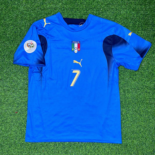 Alessandro Del Piero Italy 2006 World Cup Final Retro Football Jersey – Front View