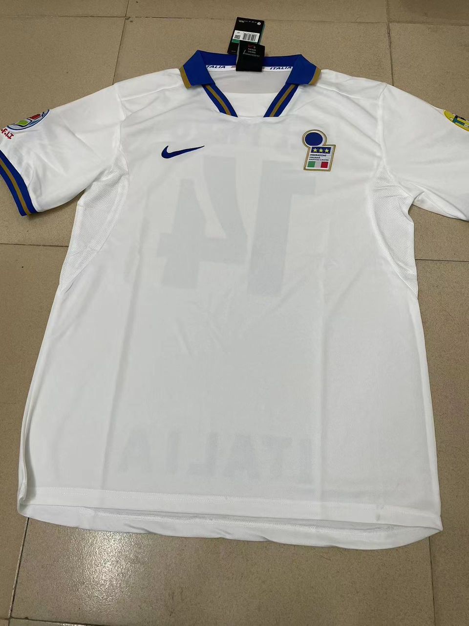 Alessandro del Piero Italy EURO 1996 White Retro Jersey – Front View