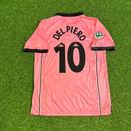 Alessandro del Piero – Juventus 1996/98 Retro Pink Kit Jersey – | | – Back View
