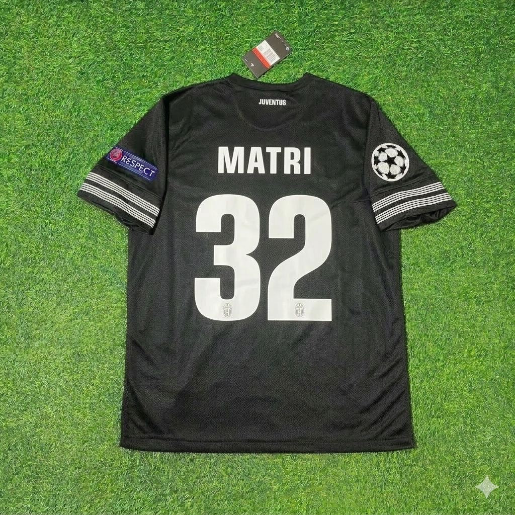 2012 Alessandro Matri 32- Juventus Home 2013 Season Retro Football Jersey – Back View