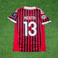 2011/12 Alessandro Nesta 13 - AC Milan Home Retro Football Jersey – Back View