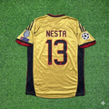 AC Milan Gold Retro Jersey – Alessandro Nesta #13 – Back View