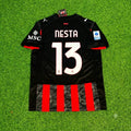 Alessandro Nesta AC Milan Football Retro Legend Football Jersey – Back View