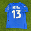 Italy 2002 World Cup Home Retro Jersey – Alessandro Nesta #13 – Back View