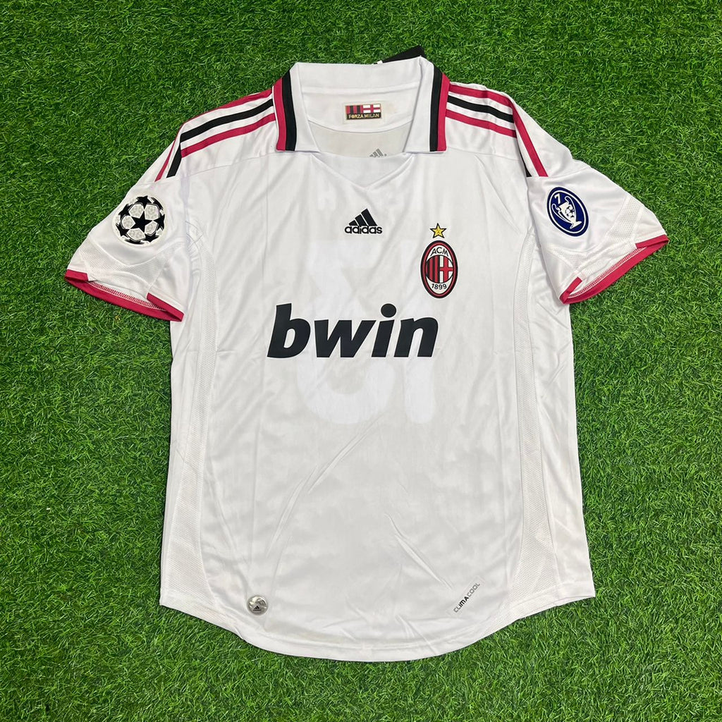 2009 Alessandro Nesta Milan 2010 Season White Retro Football Jersey – Front View