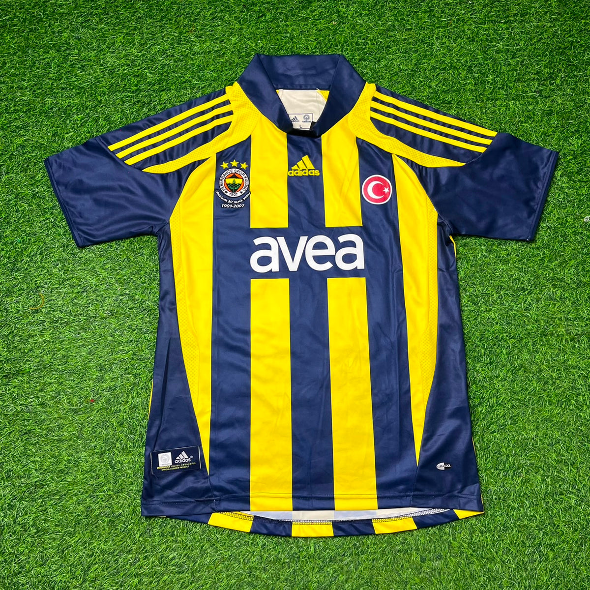 Alex de Souza Fenerbahçe 2007 2008 Home Retro Football Jersey – Front View
