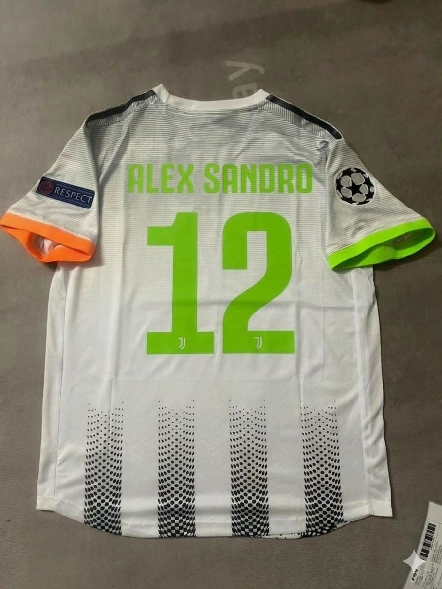 2019/20 Alex Sandro 12 Juventus Home Football Jersey Retro Kit – Back View