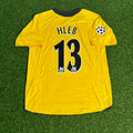 2005/06 Alexander Hleb 13 - Arsenal Yellow Retro Football Jersey – Back View
