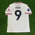 Alexander Isak #9 Liverpool New Season 2027 White Away Football Jersey – Back View
