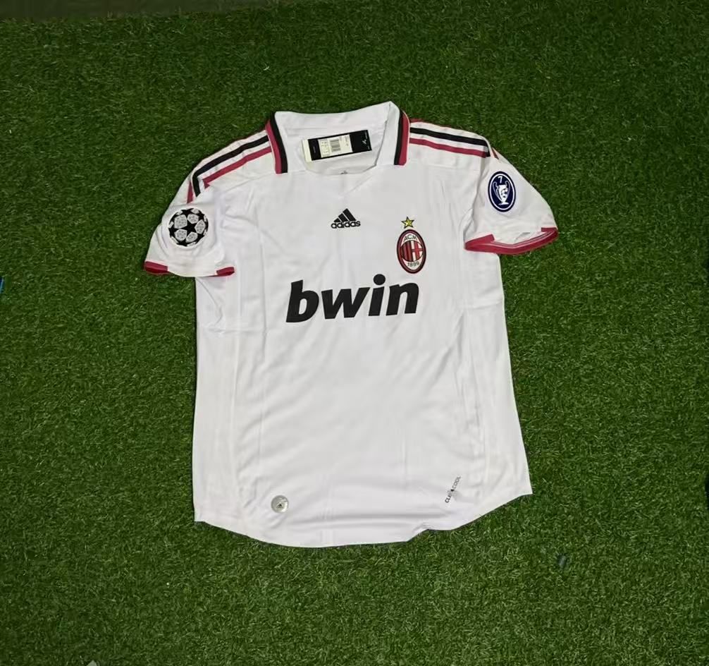 2009 Alexandre Pato Milan 2010 Season White Retro Football Jersey – Front View