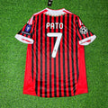 2011/12 Alexandre Pato 7 - AC Milan Home Retro Football Jersey – Back View