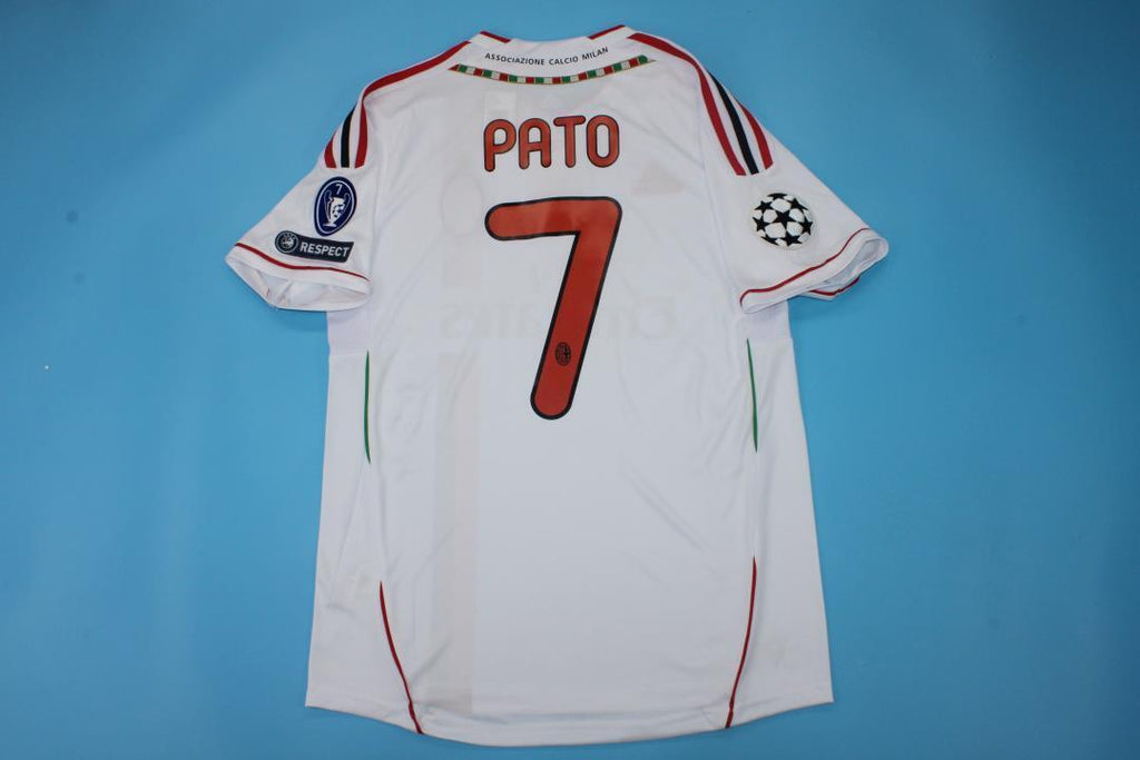 Milan 2011-2012 Away White Retro Jersey – Alexandre Pato 7 - – Back View