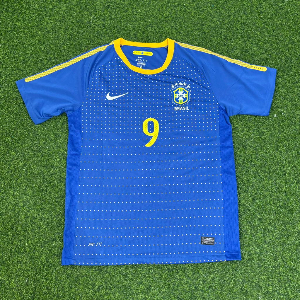 Alexandre Pato Brazil 2010 World Cup Retro Blue Jersey – Front View