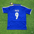 Alexandre Pato Brazil Blue Retro Football Jersey – Back View