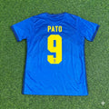 Brazil Blue Football Jersey – Alexandre Pato – Back View