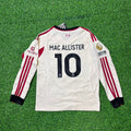 Liverpool 2025 New Season Away Long Sleeve Football Jersey – Alexis Mac Allister – Back View