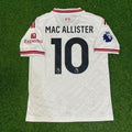 Liverpool New Season 2027 White Away Football Jersey – Alexis Mac Allister #10 – Back View