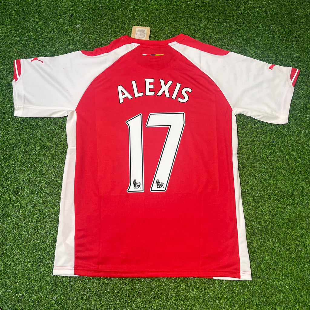 2014/15 Alexis Sanchez Arsenal Home Football Jersey Collection – Back View