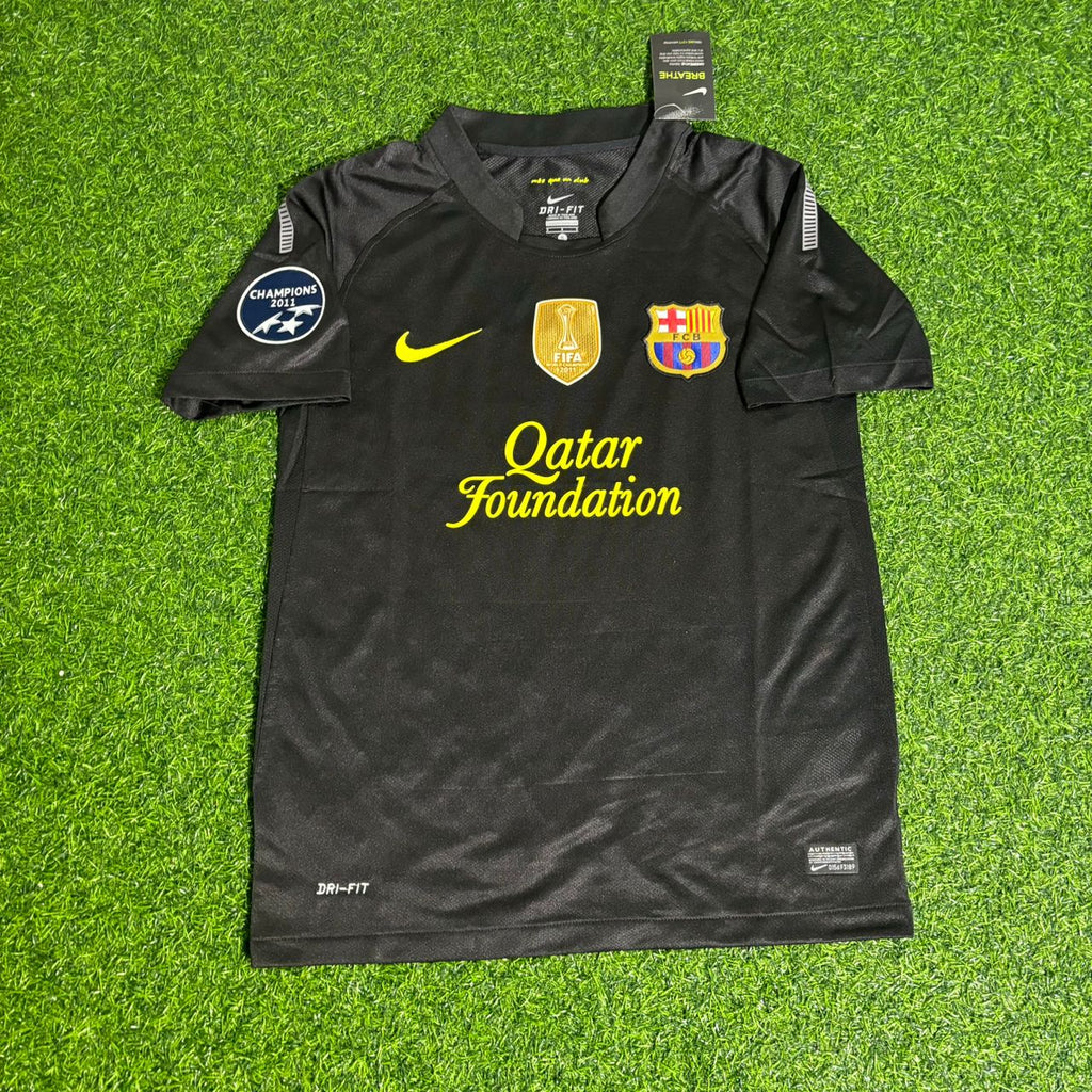 Alexis Sanchez Black Barcelona 2011/12 Retro Kit Shirt Jersey – Front View