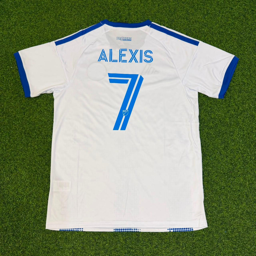 Alexis Sánchez CF Montréal 2026-2027 White New Season Soccer Kit Jersey – Back View