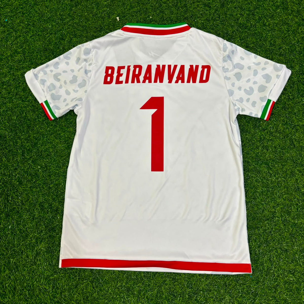 Alireza Beiranvand Iran Goalkeeper World Cup 2026 Home Football Jersey Shirt – Back View